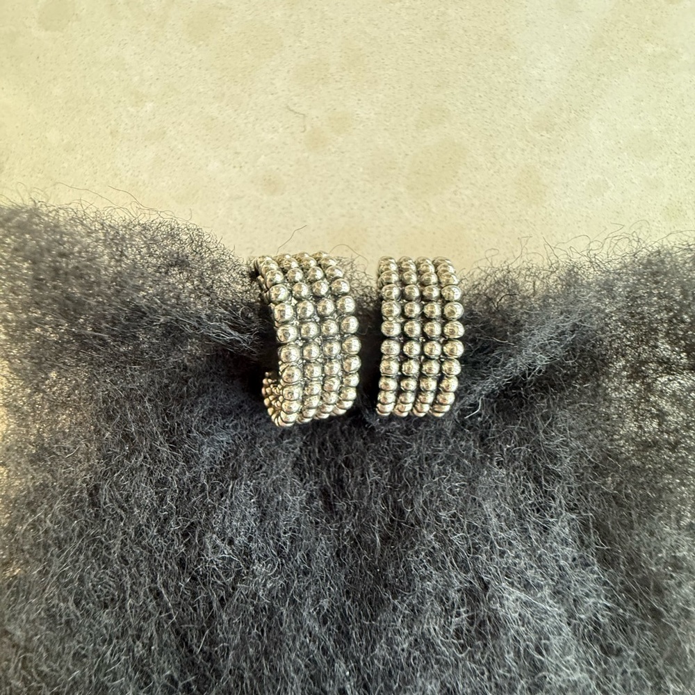 Vintage Silver hoop earrings